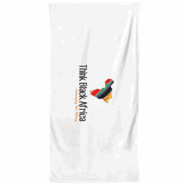 ThinkBlackAfrica – Large Beach Towel
