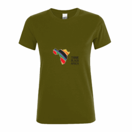 ThinkBlackAfrica – Ladies Fitted T-Shirt