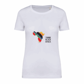 ThinkBlackAfrica – Women’s Organic T-Shirt – White