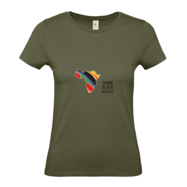 ThinkBlackAfrica – Ladies Fitted T-Shirt